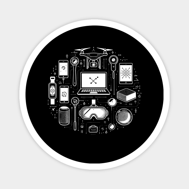 Gadgets The Tools of The Modern Age Magnet by Frank Ring